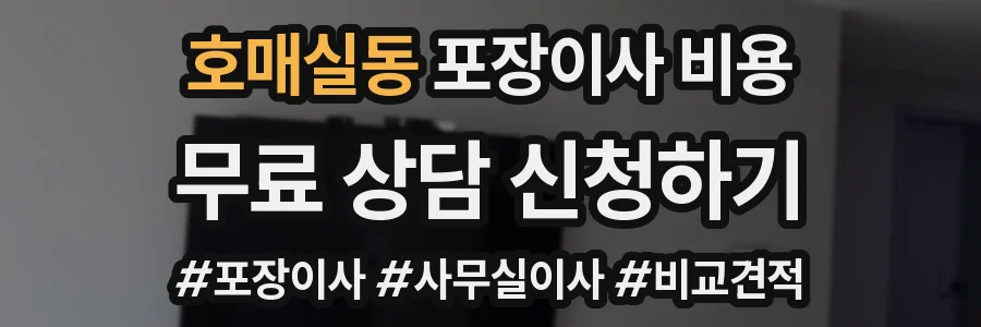 호매실동 포장이사 비용