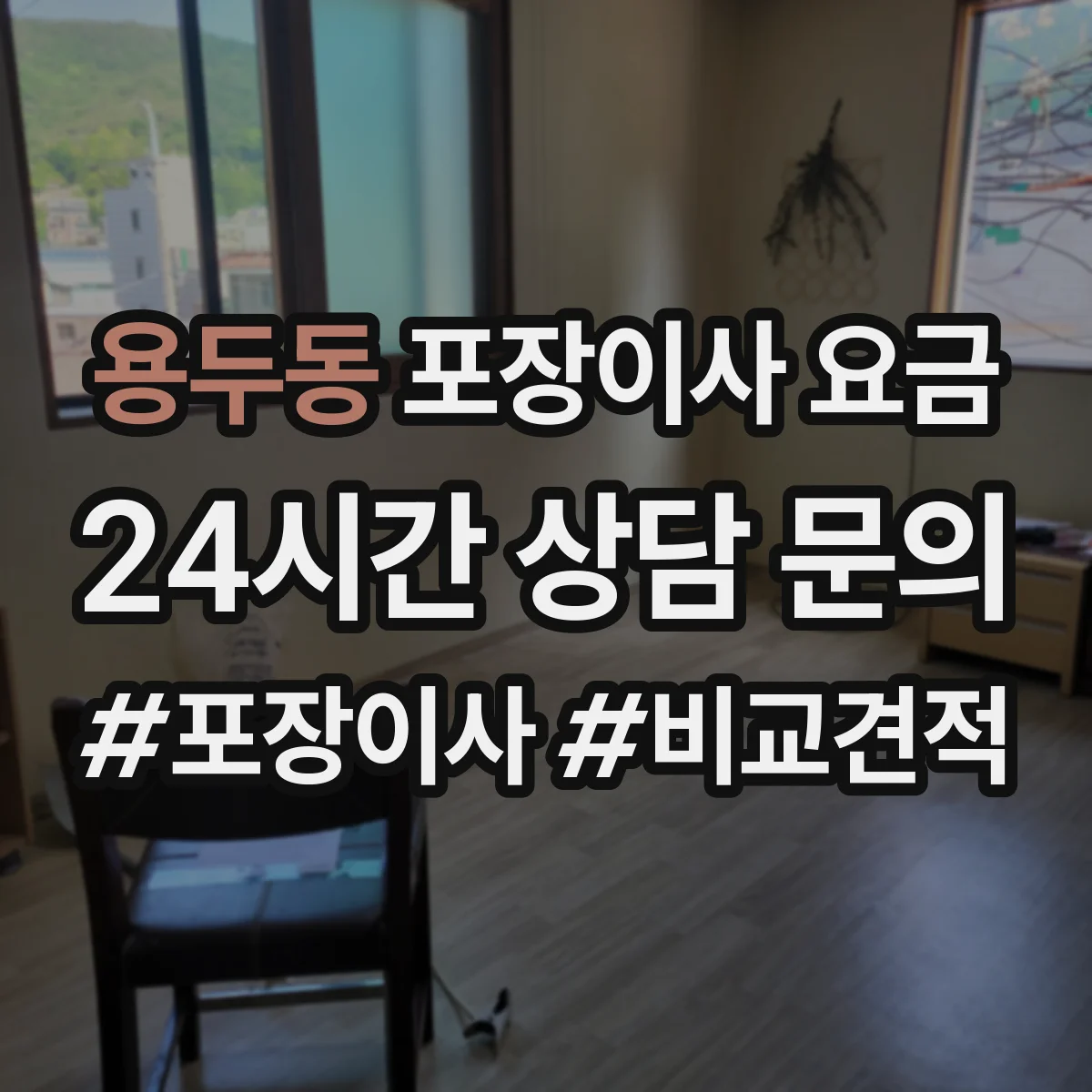 용두동 포장이사 요금