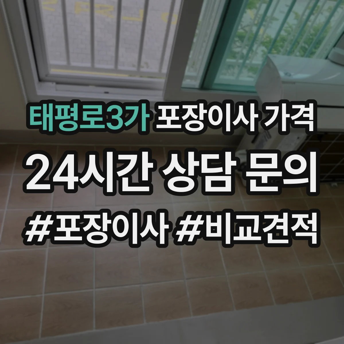 태평로3가 포장이사 가격