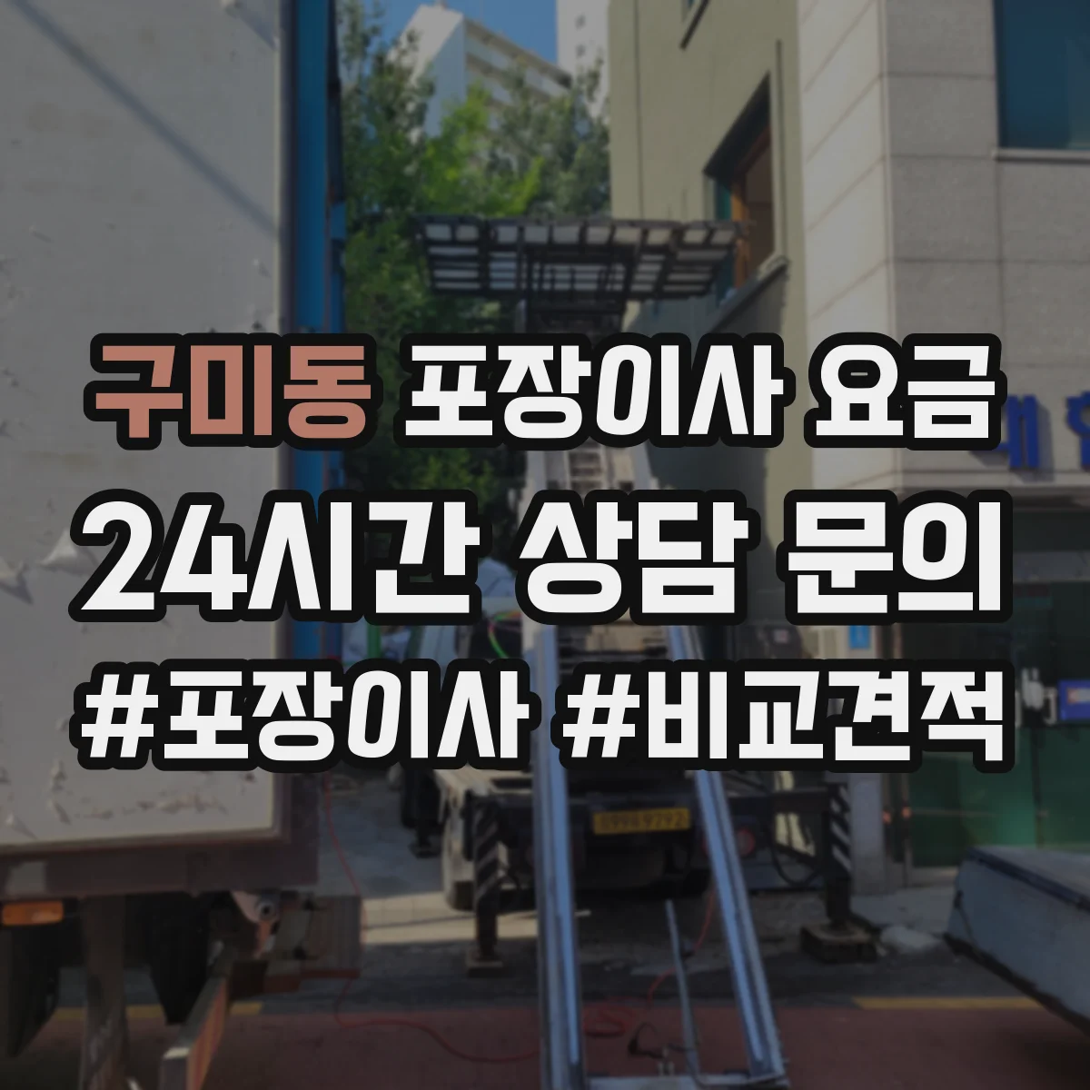 구미동 포장이사 요금