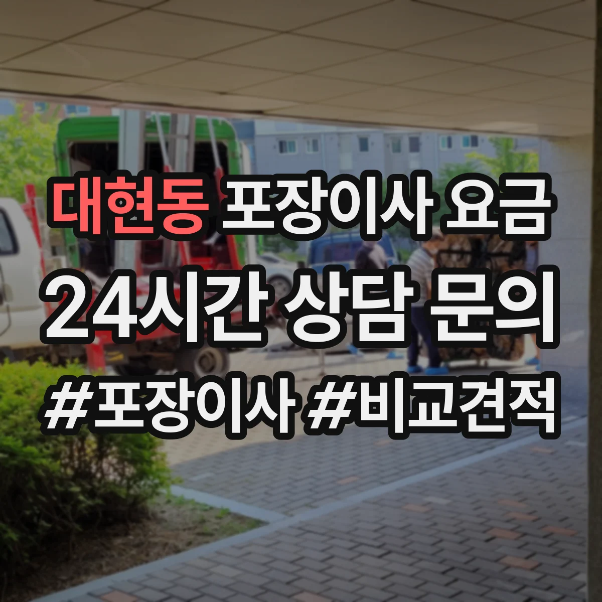 대현동 포장이사 요금