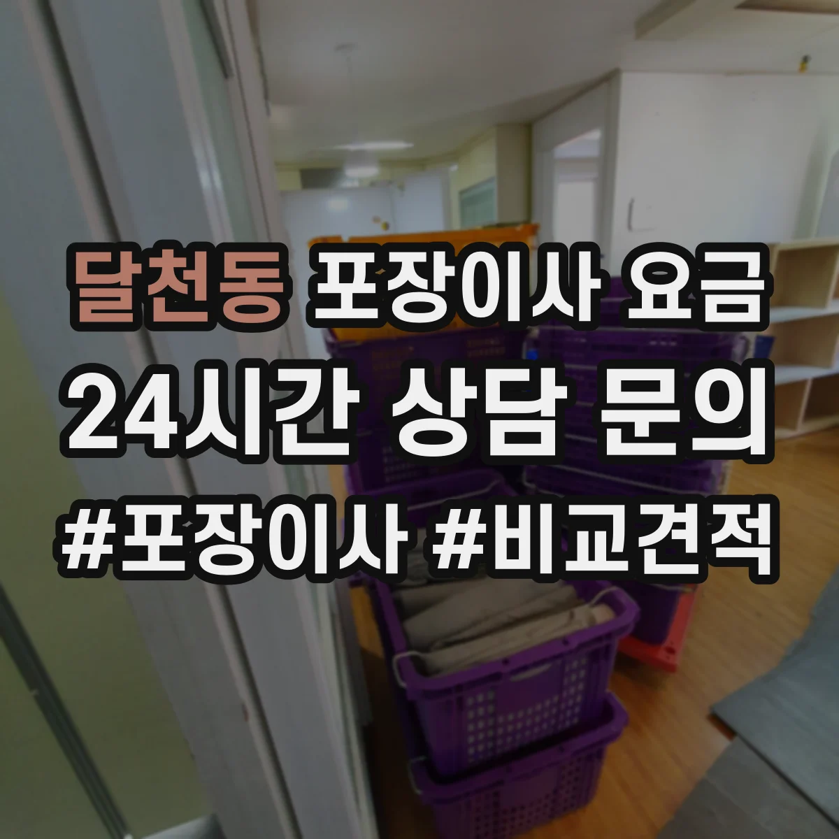 달천동 포장이사 요금