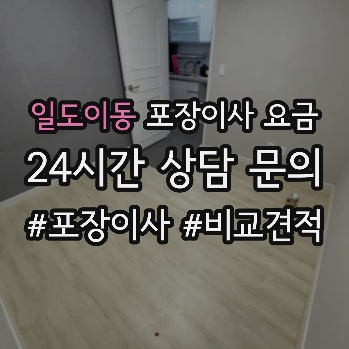일도이동 포장이사 요금