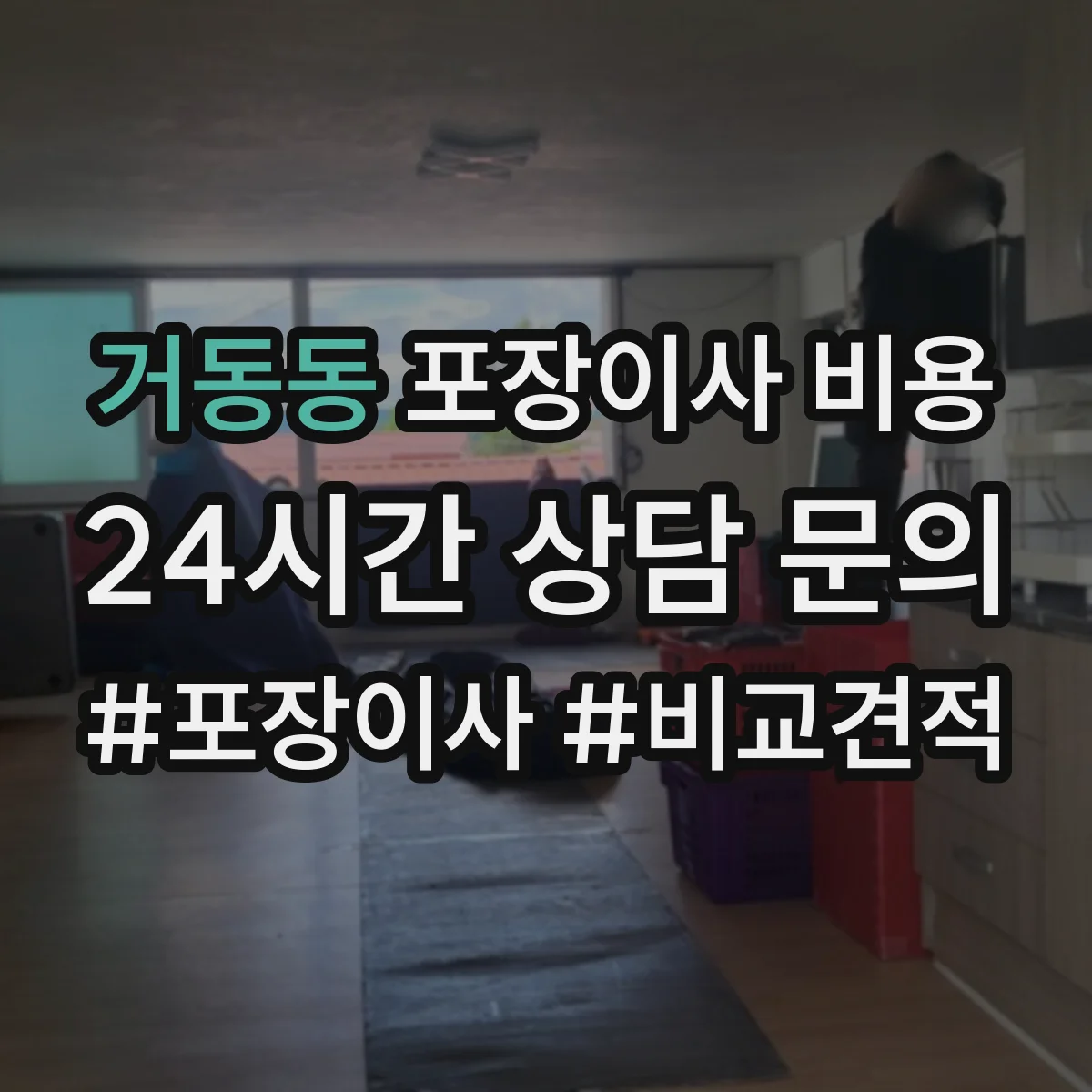거동동 포장이사 비용