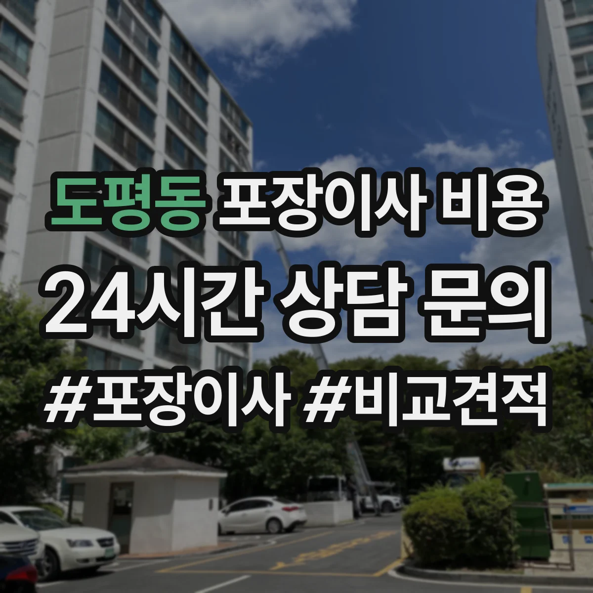 도평동 포장이사 비용