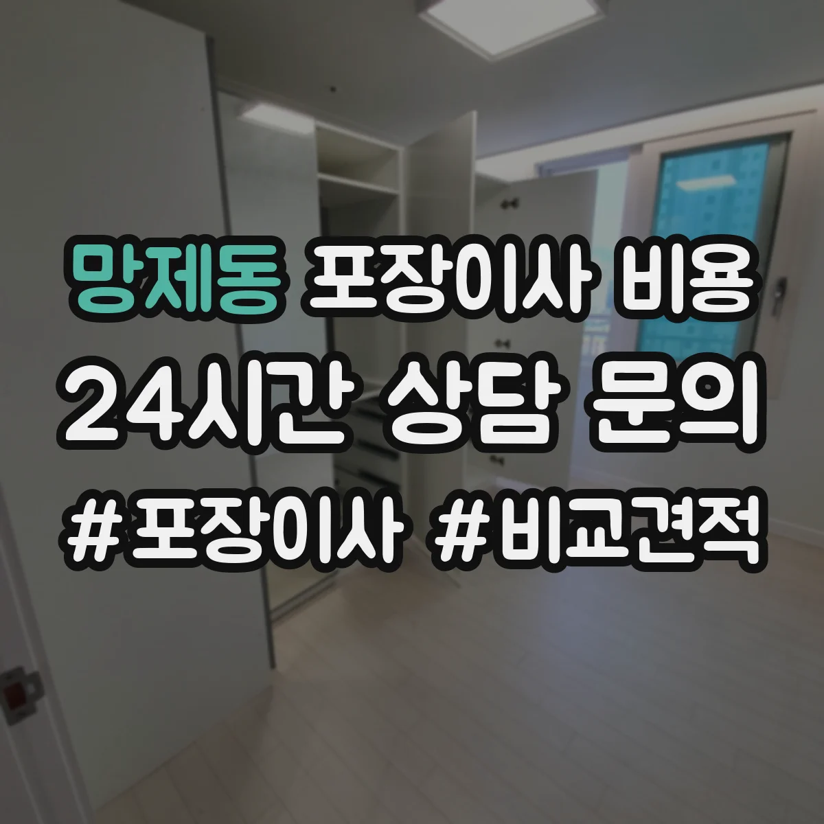 망제동 포장이사 비용