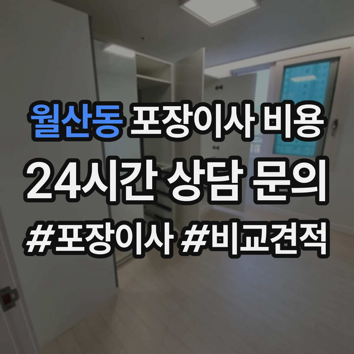 월산동 포장이사 비용