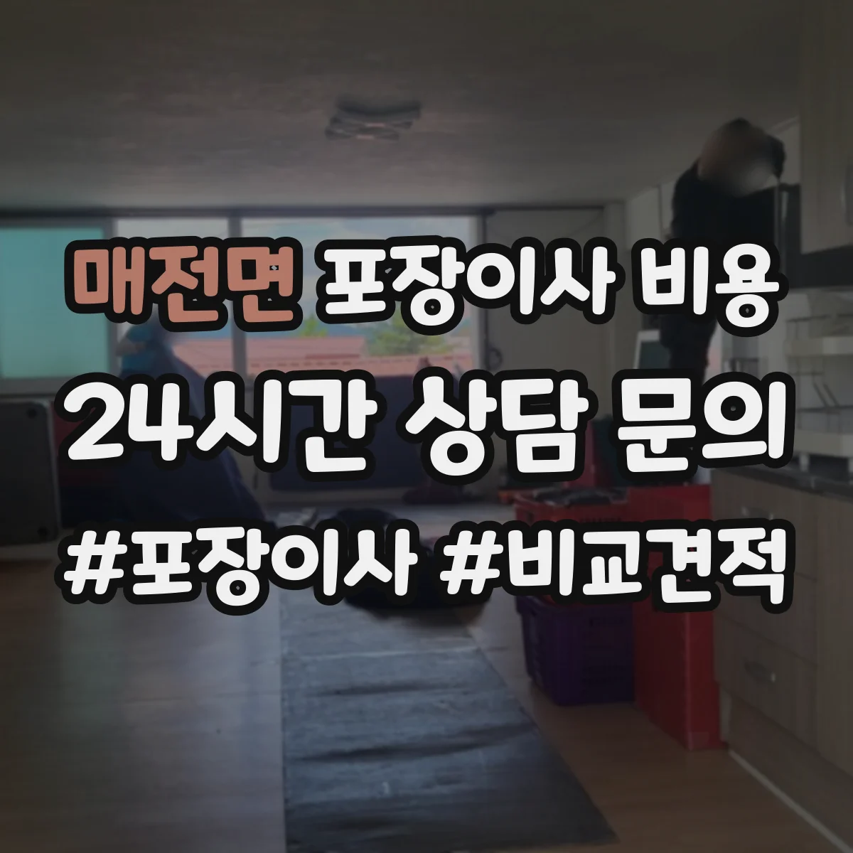 매전면 포장이사 비용