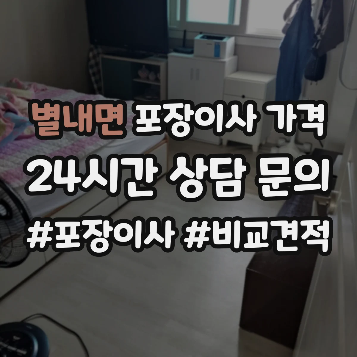 별내면 포장이사 가격
