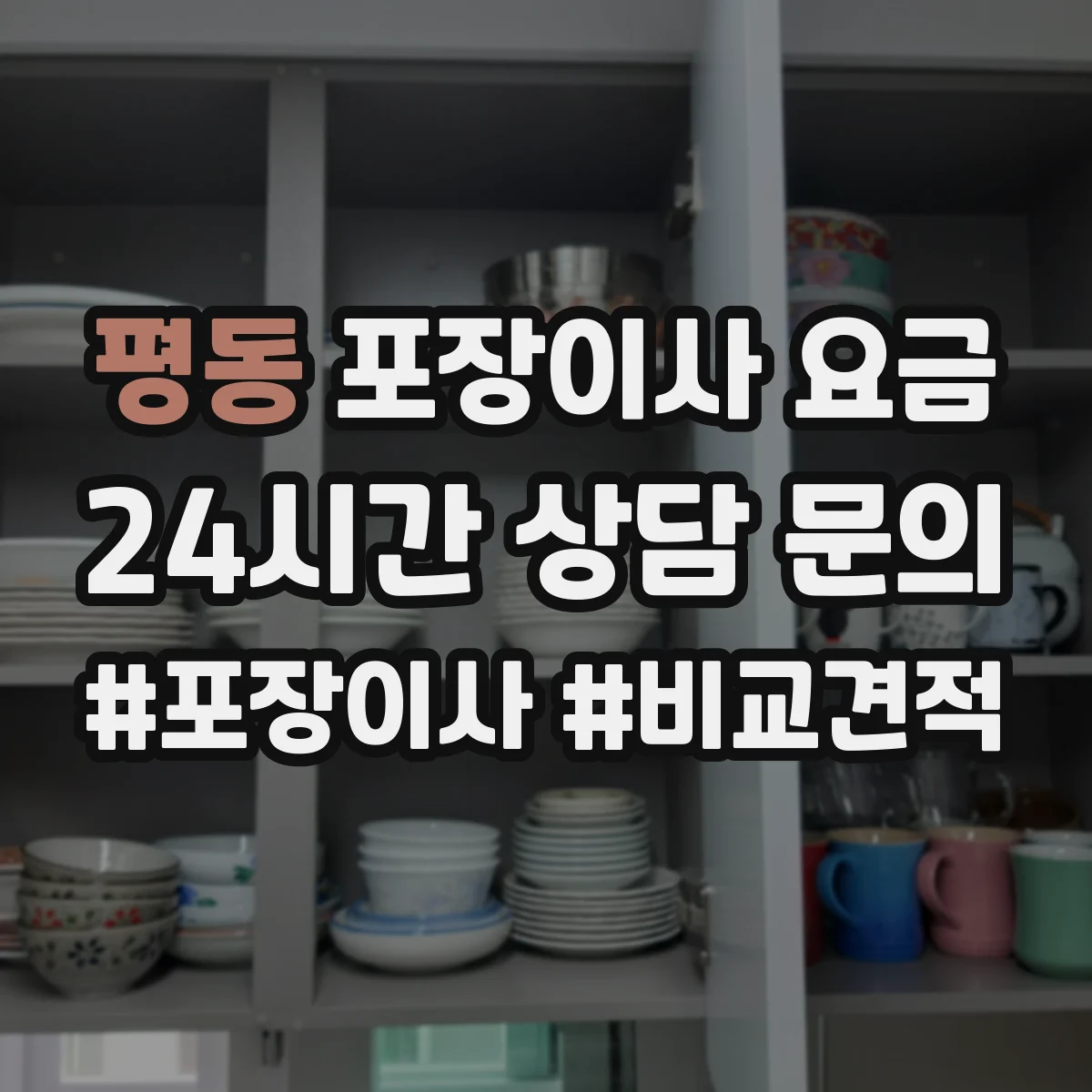 평동 포장이사 요금