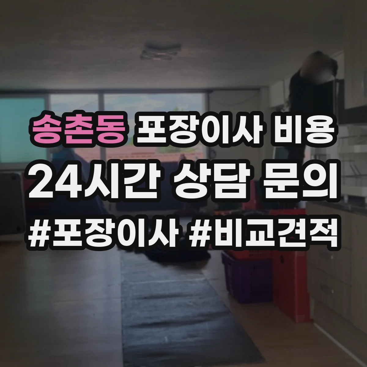 송촌동 포장이사 비용