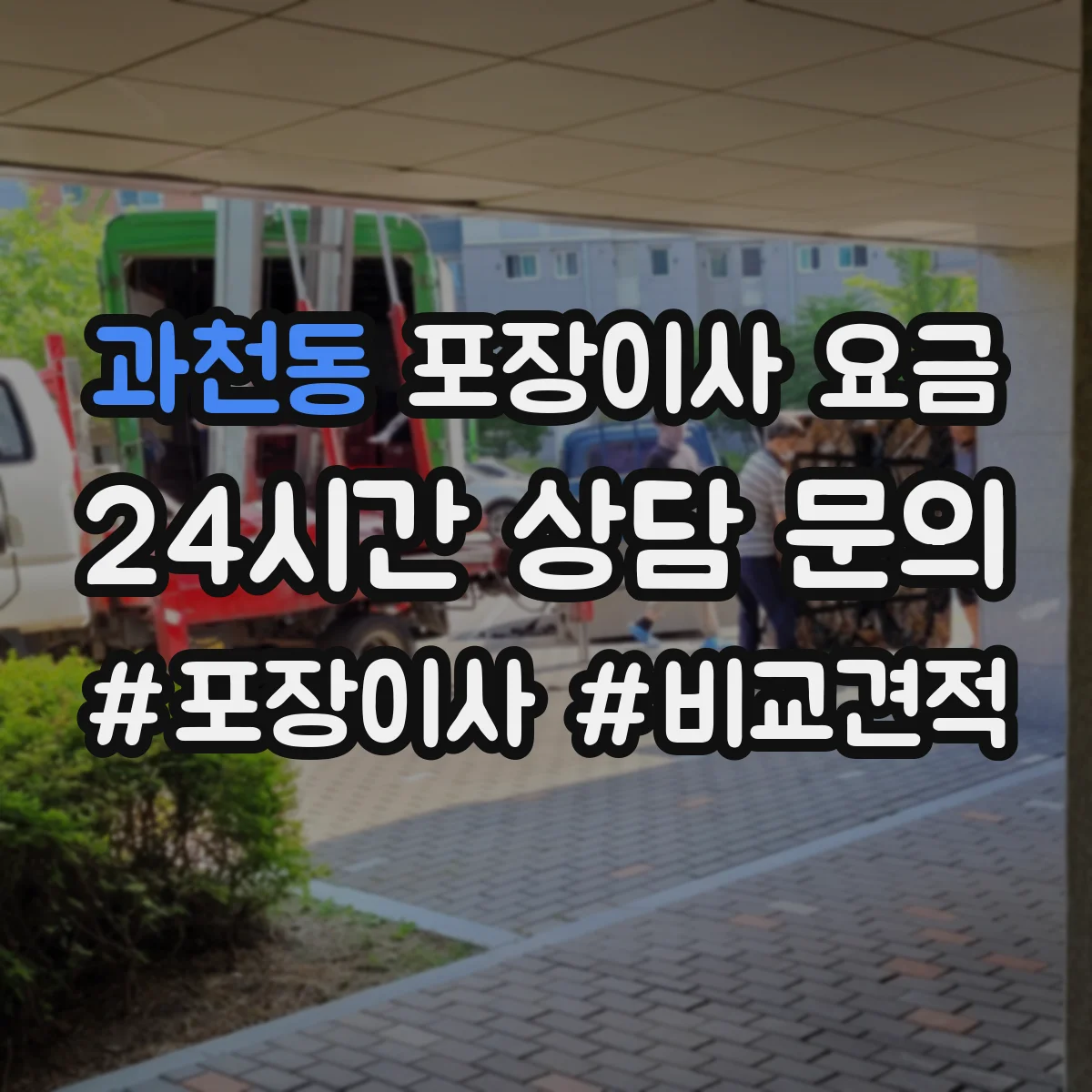 과천동 포장이사 요금