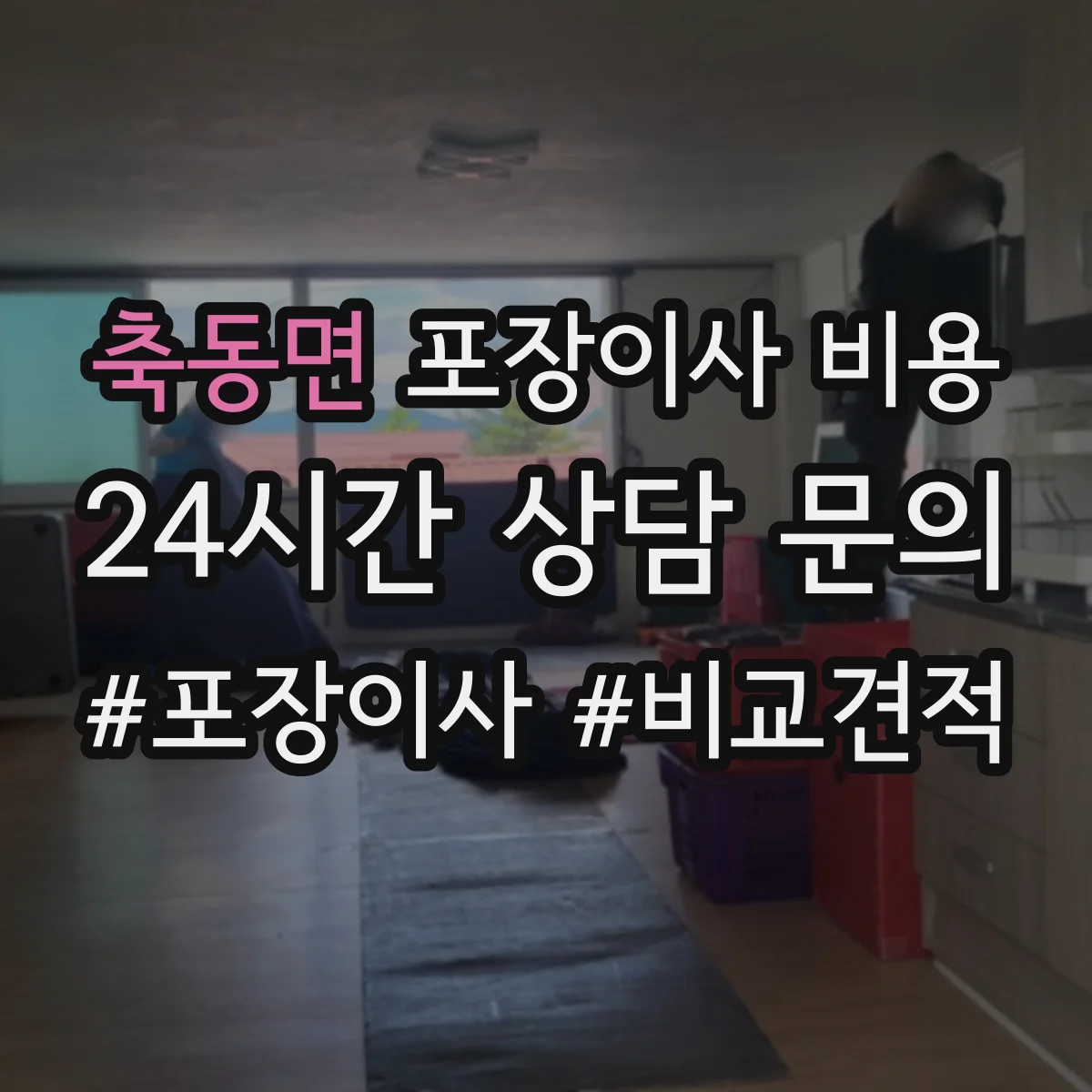 축동면 포장이사 비용