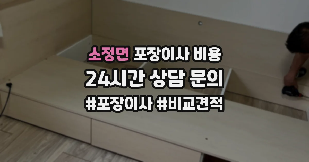 소정면 포장이사 비용