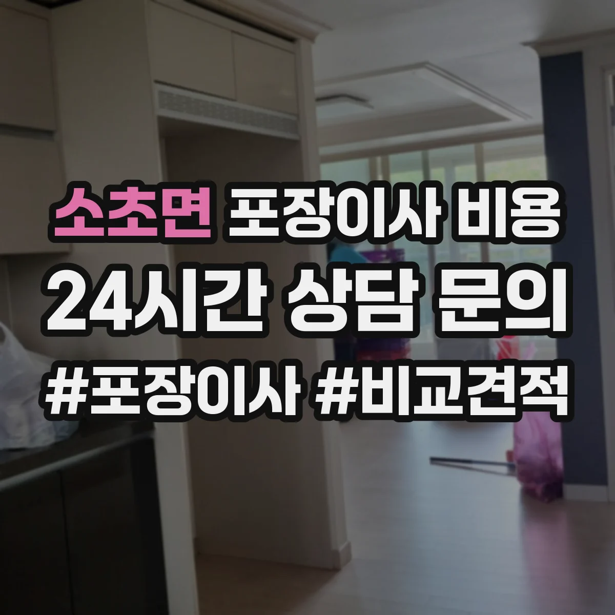 소초면 포장이사 비용