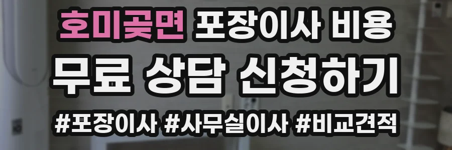 호미곶면 포장이사 비용