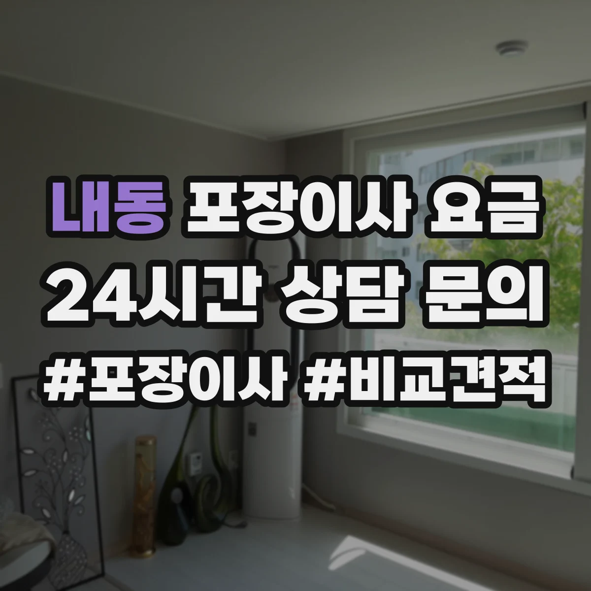 내동 포장이사 요금