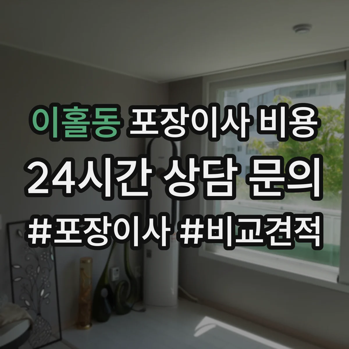 이홀동 포장이사 비용
