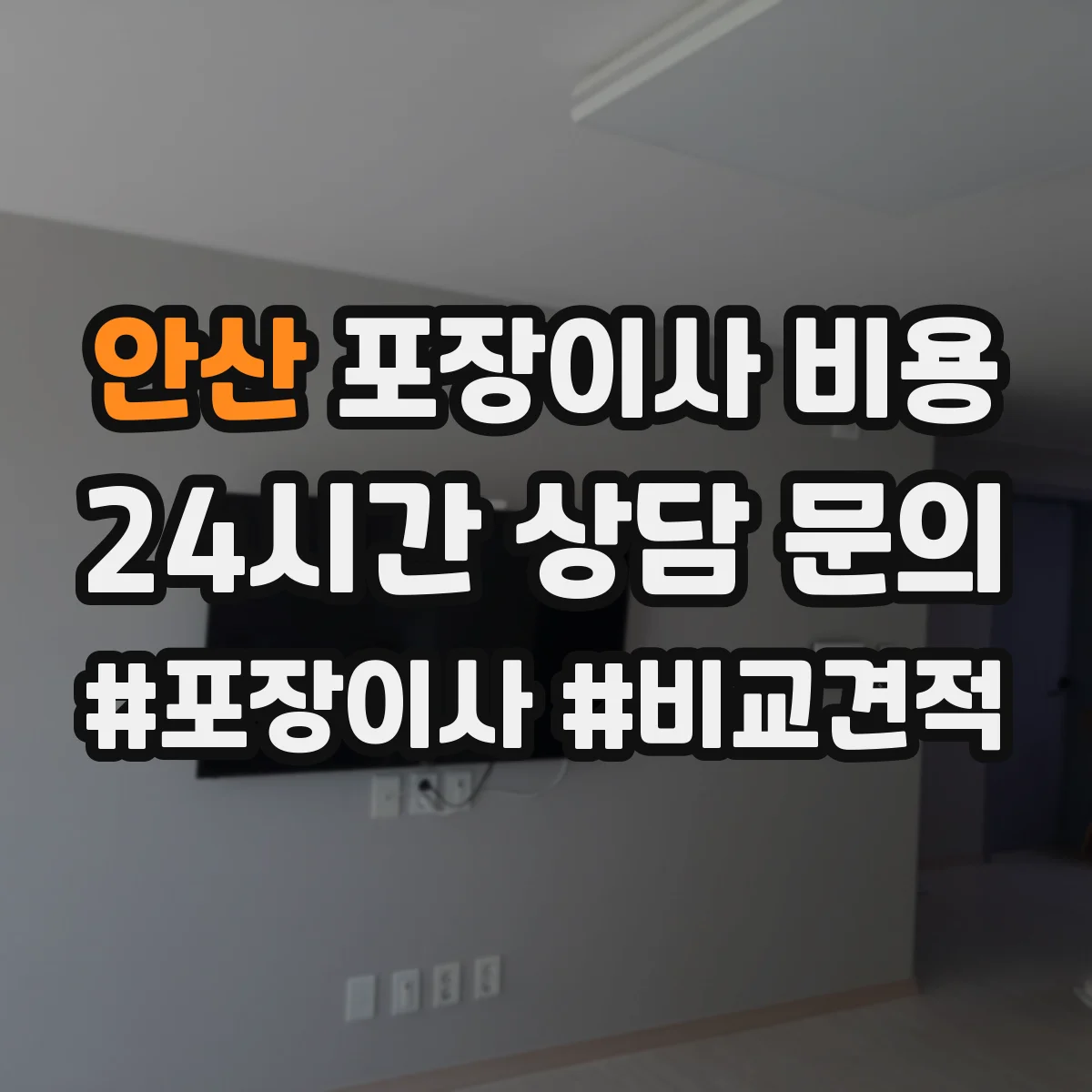 안산 포장이사 비용 평일과 주말 가격 차이 확인하는 법