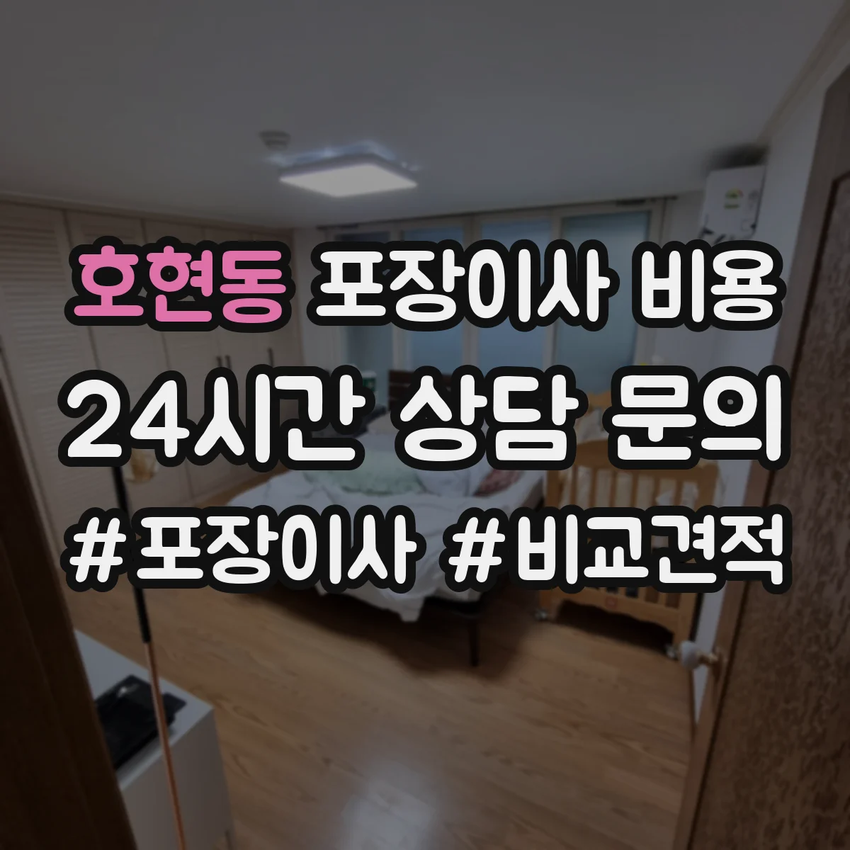 호현동 포장이사 비용