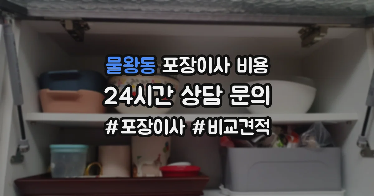 물왕동 포장이사 비용