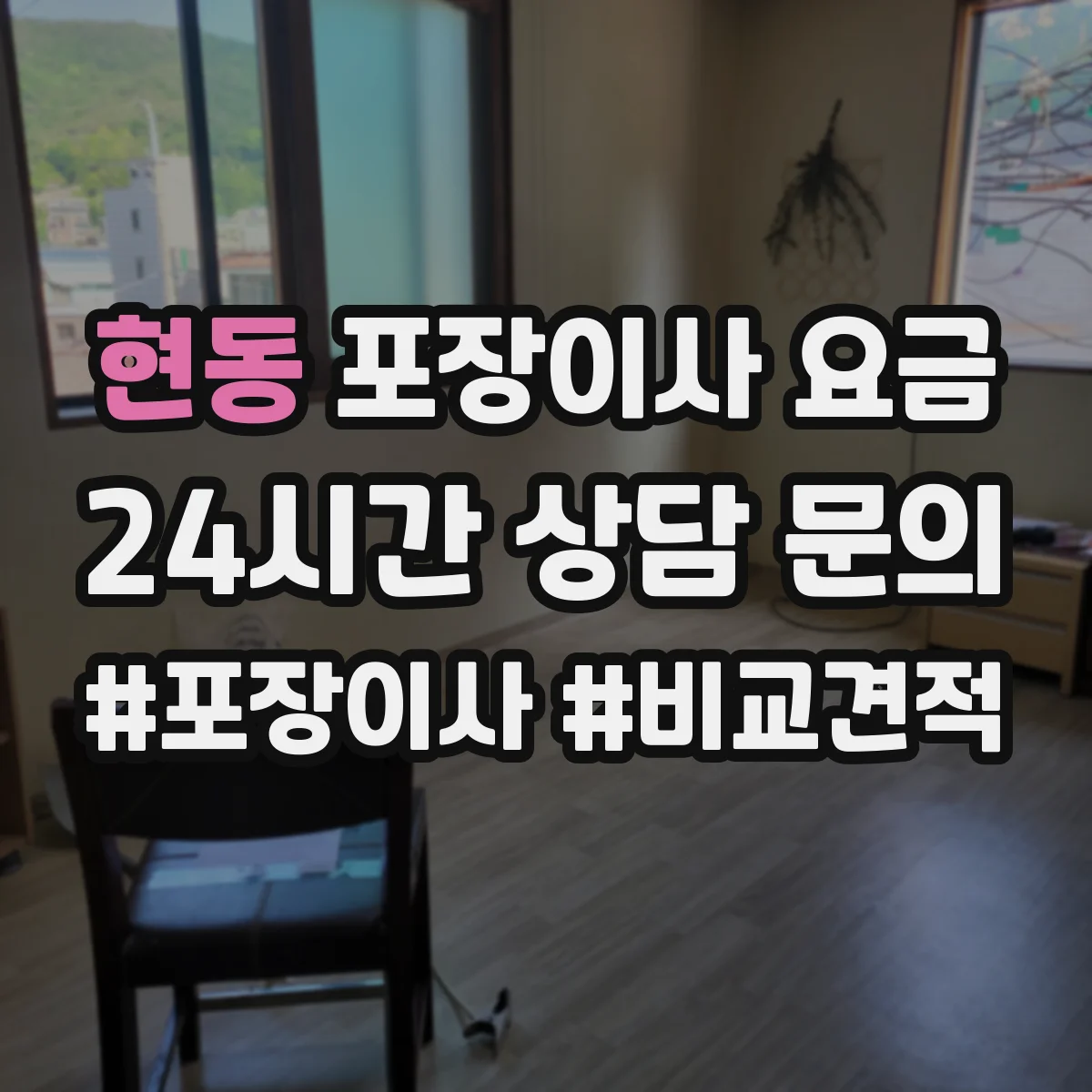 현동 포장이사 요금