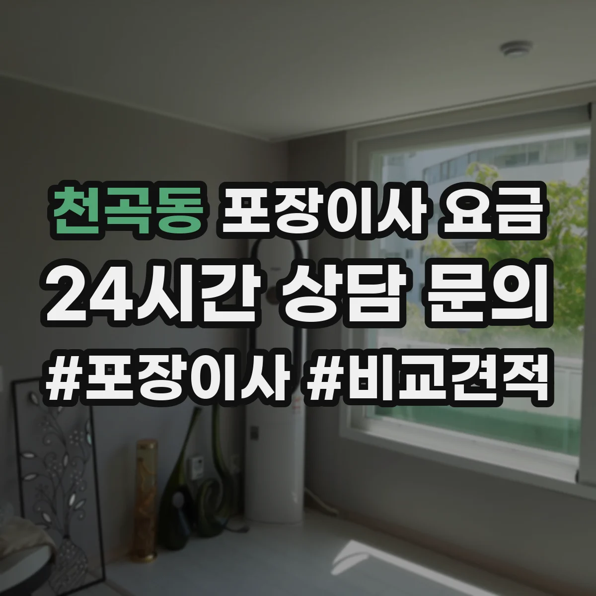 천곡동 포장이사 요금