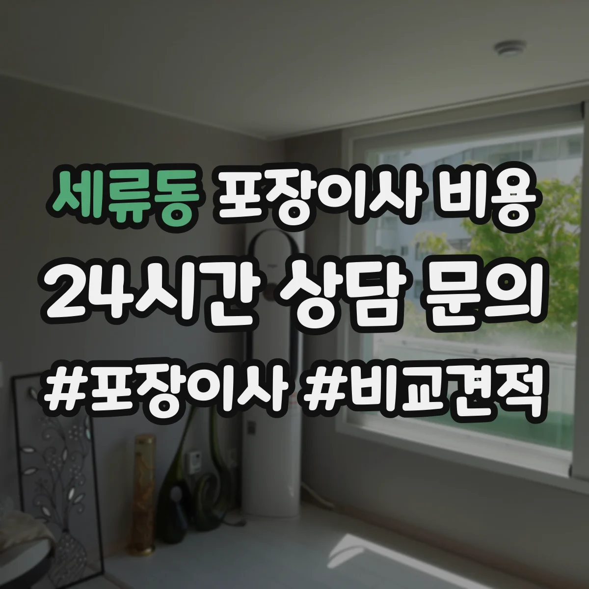세류동 포장이사 비용
