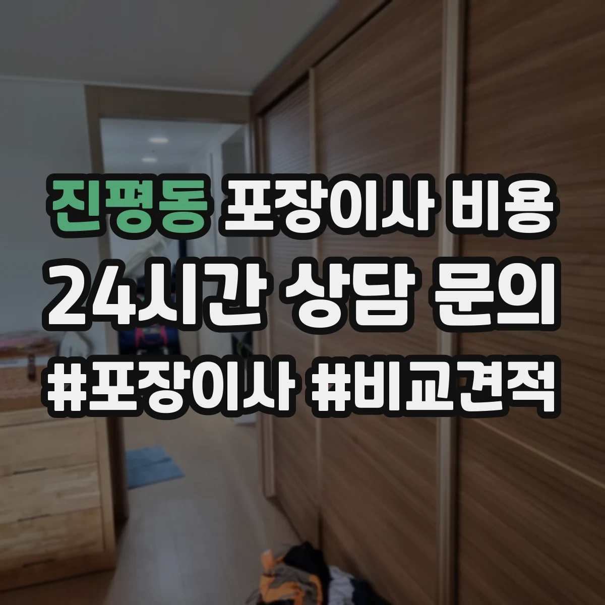 진평동 포장이사 비용