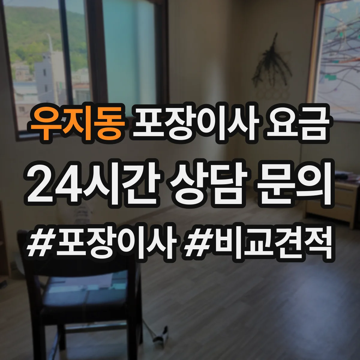 우지동 포장이사 요금