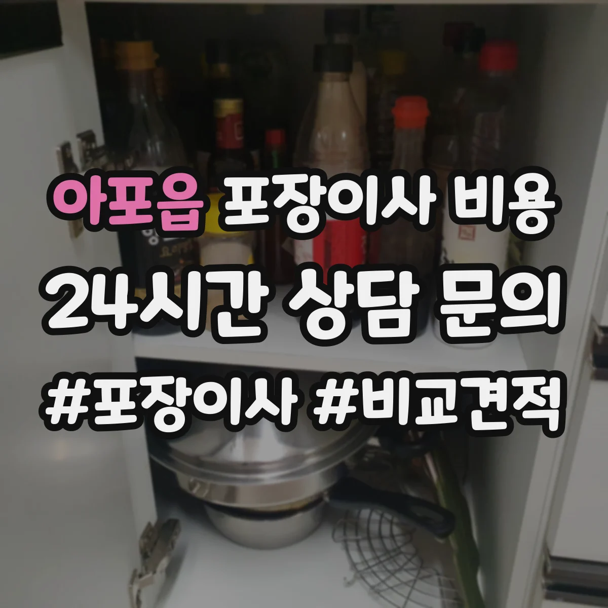 아포읍 포장이사 비용
