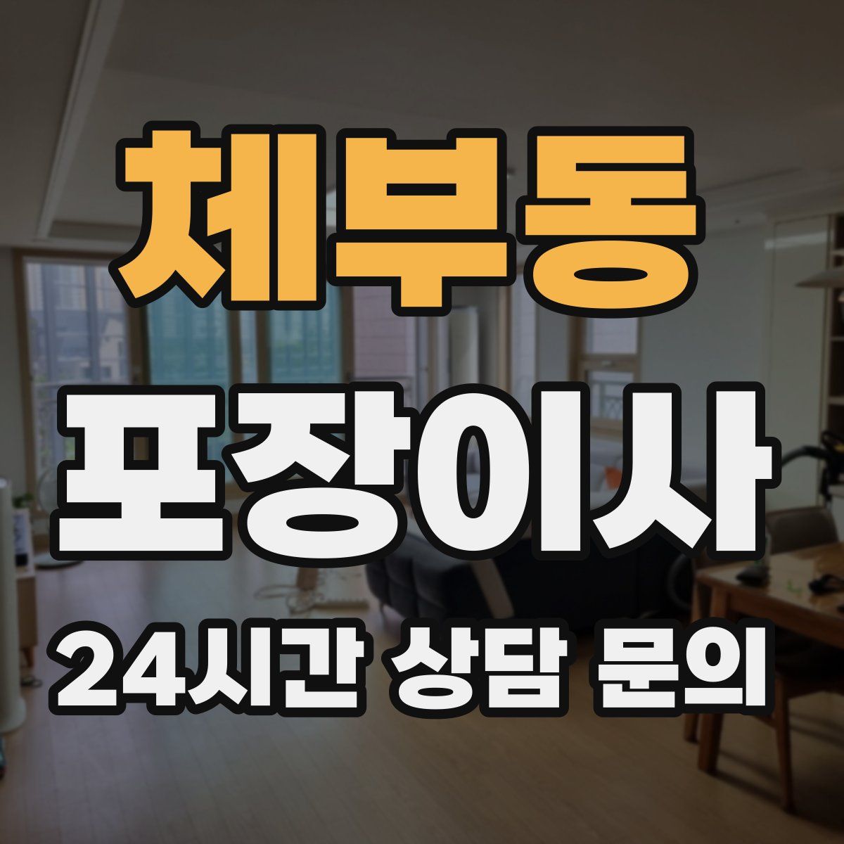 체부동 포장이사