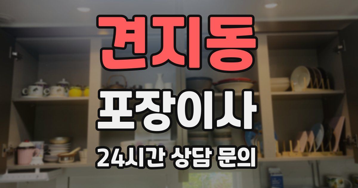 견지동 포장이사