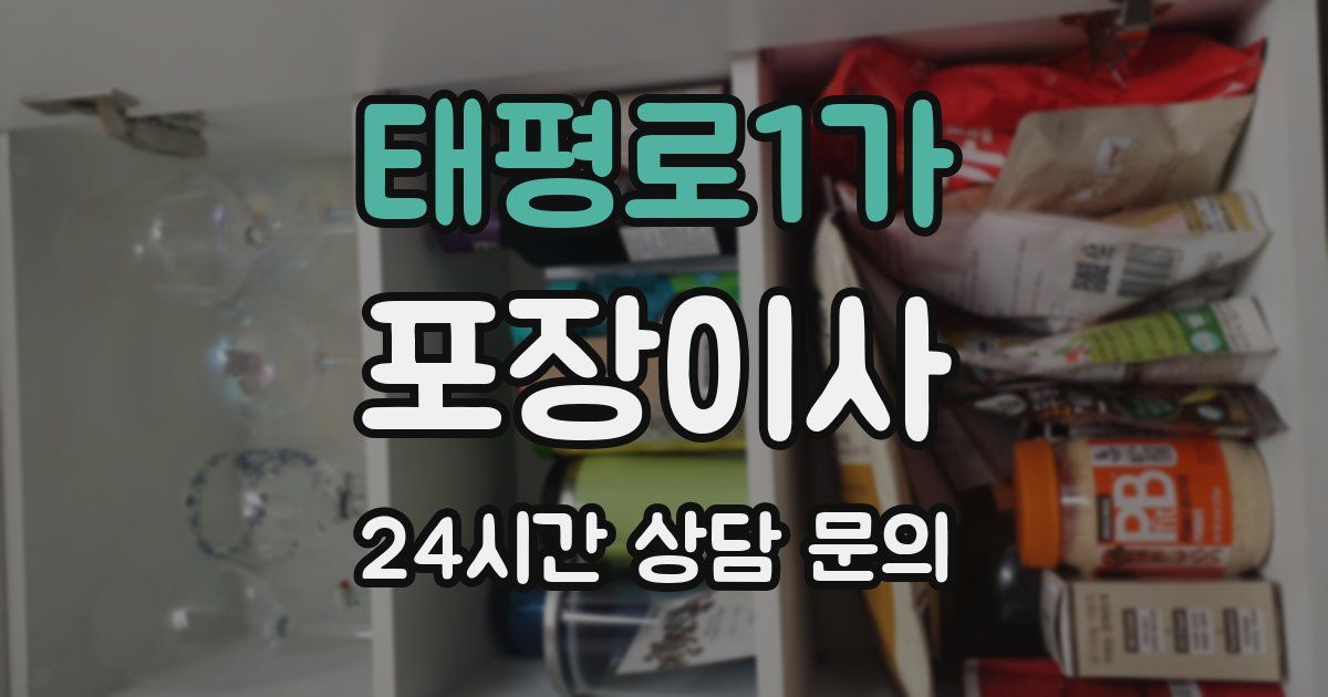 태평로1가 포장이사