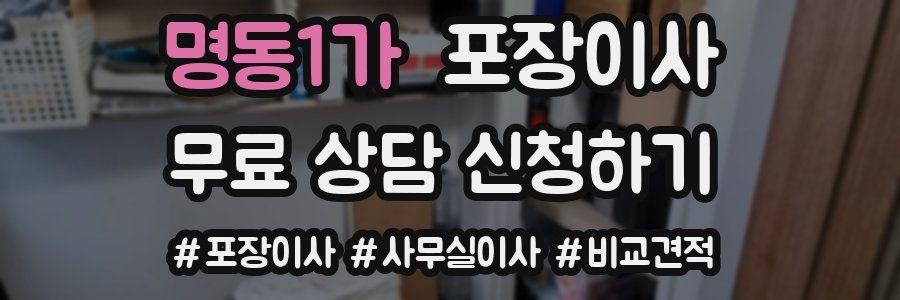 명동1가 포장이사