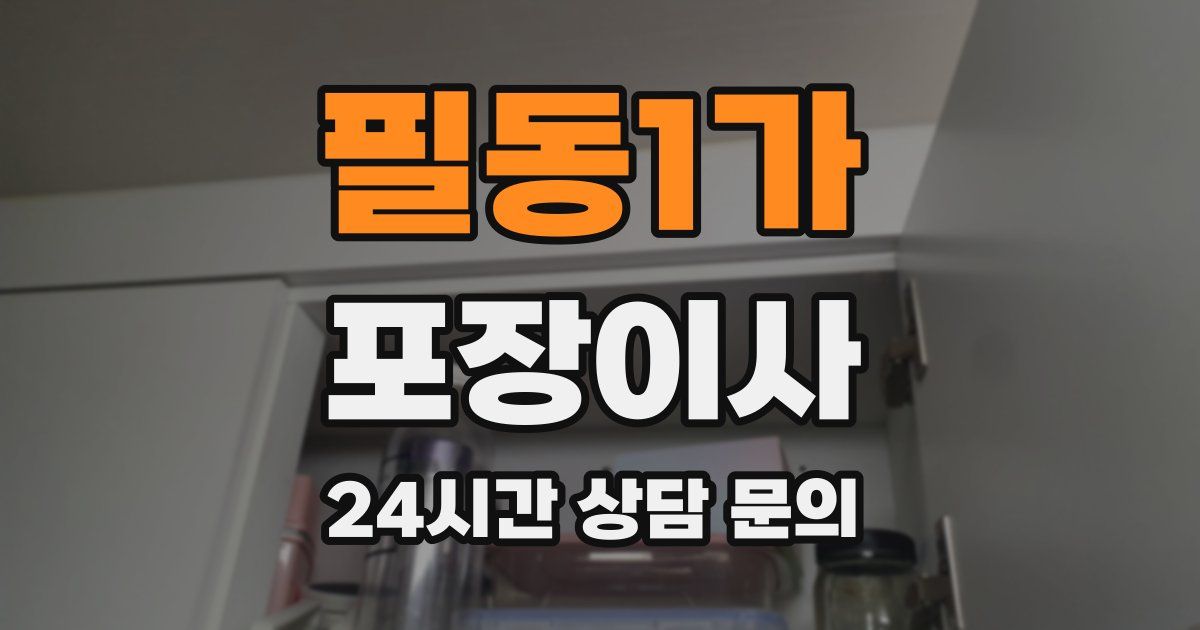 필동1가 포장이사