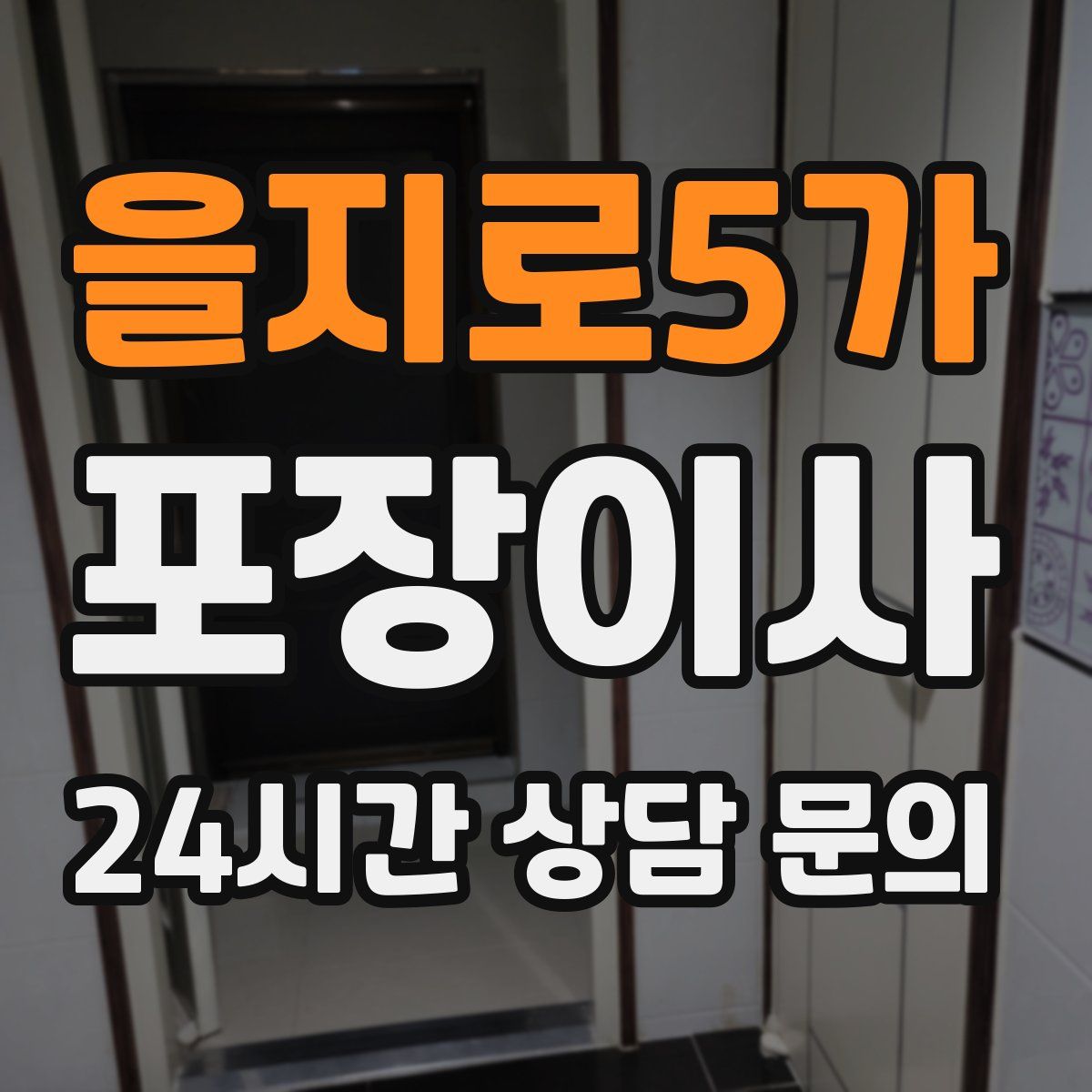 을지로5가 포장이사