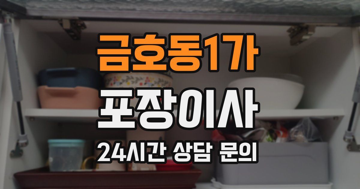 금호동1가 포장이사