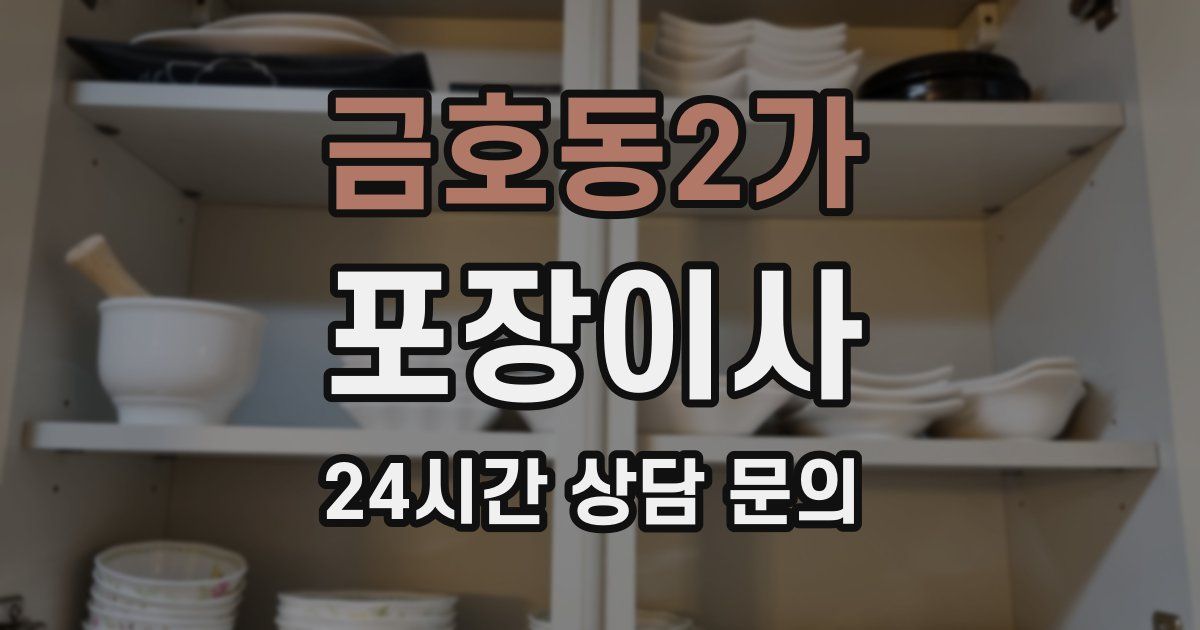 금호동2가 포장이사