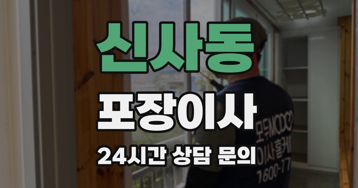 신사동 포장이사