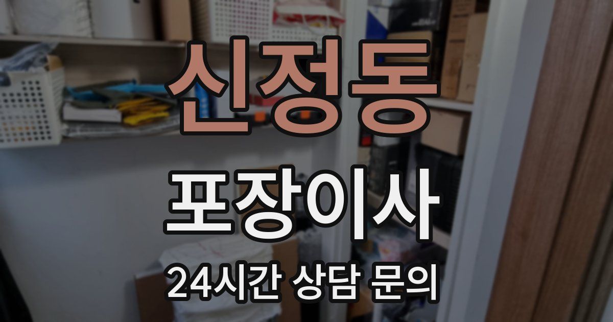 신정동 포장이사