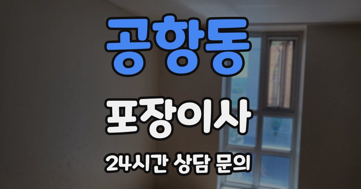 공항동 포장이사