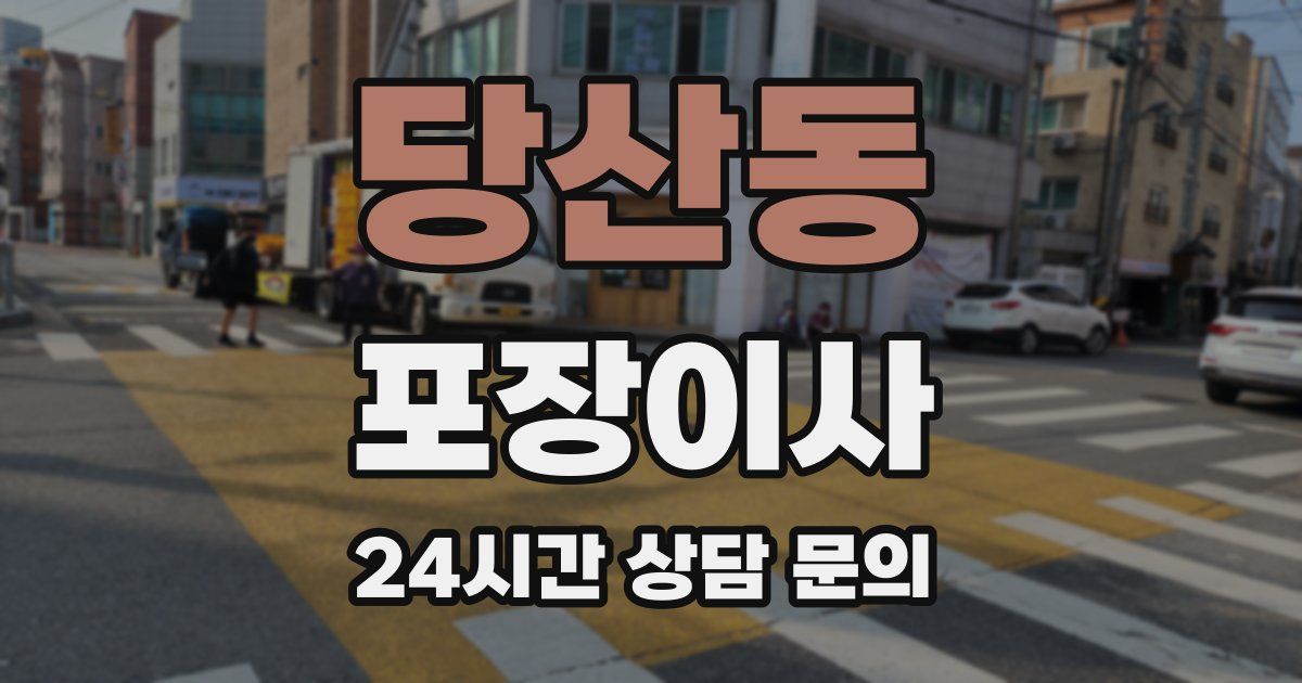 당산동 포장이사