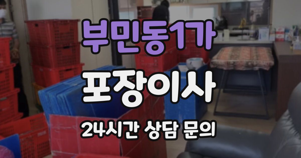 부민동1가 포장이사