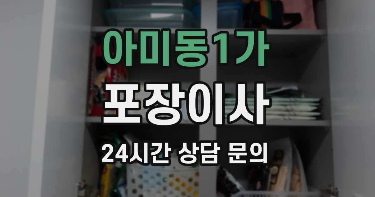 아미동1가 포장이사