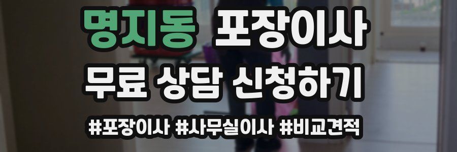 명지동 포장이사