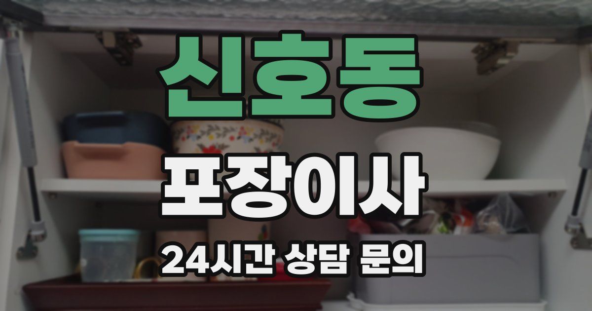 신호동 포장이사