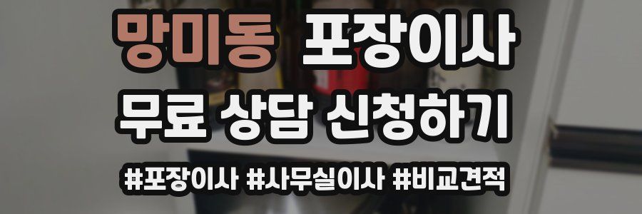 망미동 포장이사