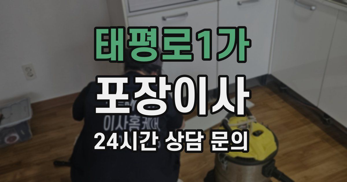 태평로1가 포장이사