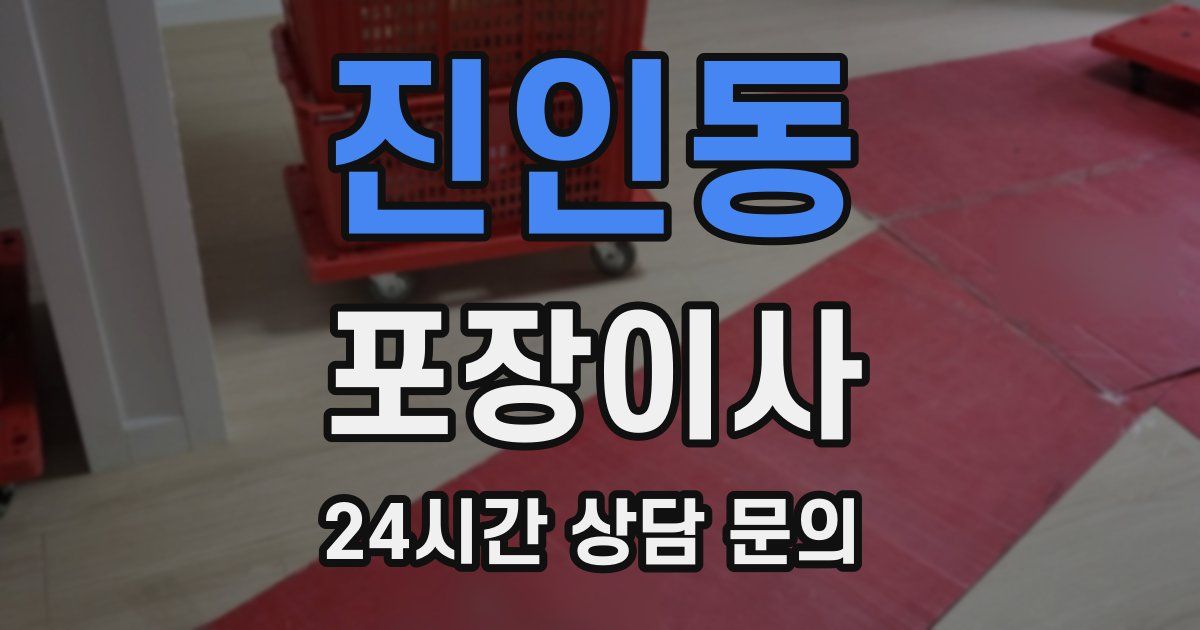 진인동 포장이사